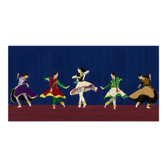 Kathak Dancers Miniature Print (Front)