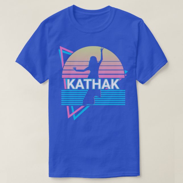 Kathak Indian Dance Retro T-Shirt (Design Front)