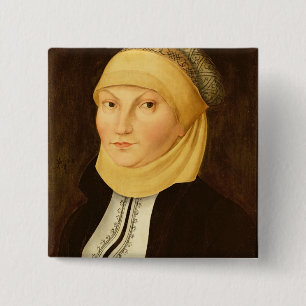 Katharina Luther , 1528 15 Cm Square Badge