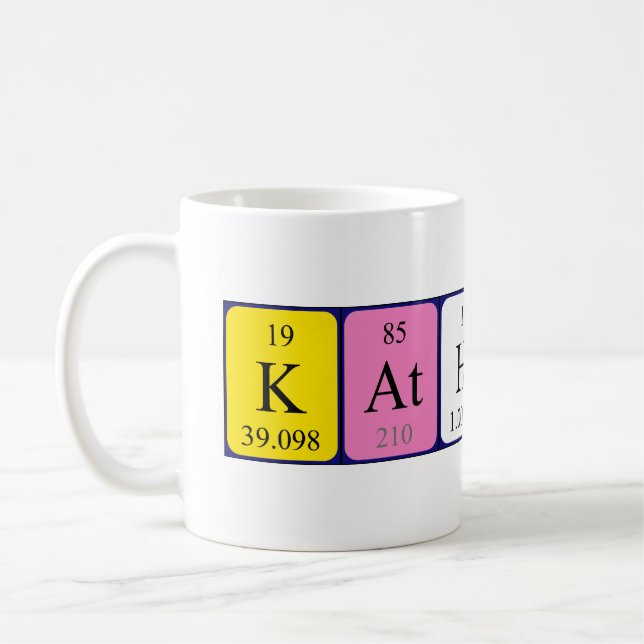 Katharina periodic table name mug (Left)