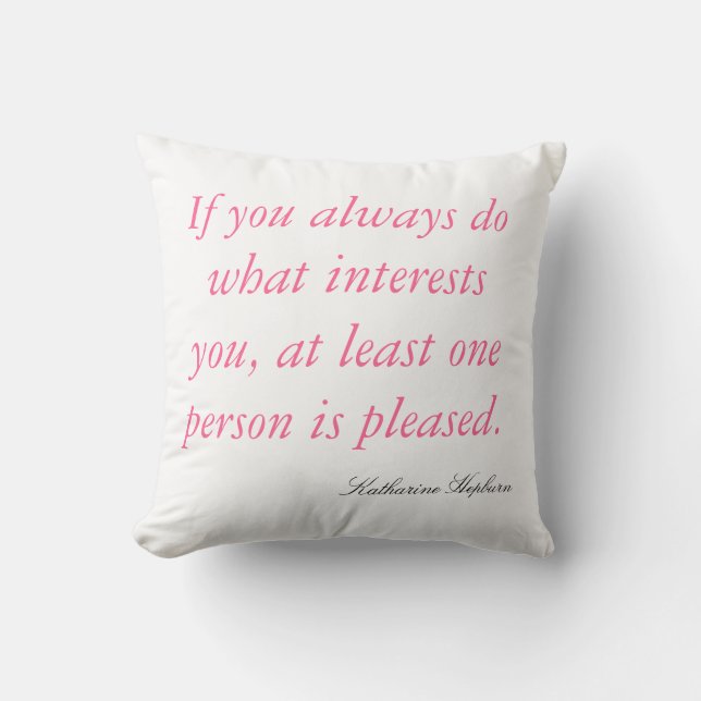 Katharine Quote Cushion (Front)