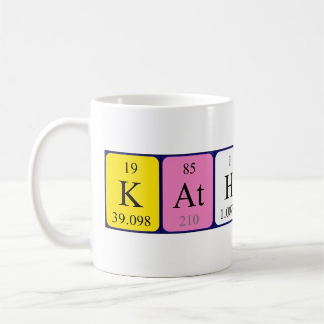 Katherin periodic table name mug (Left)