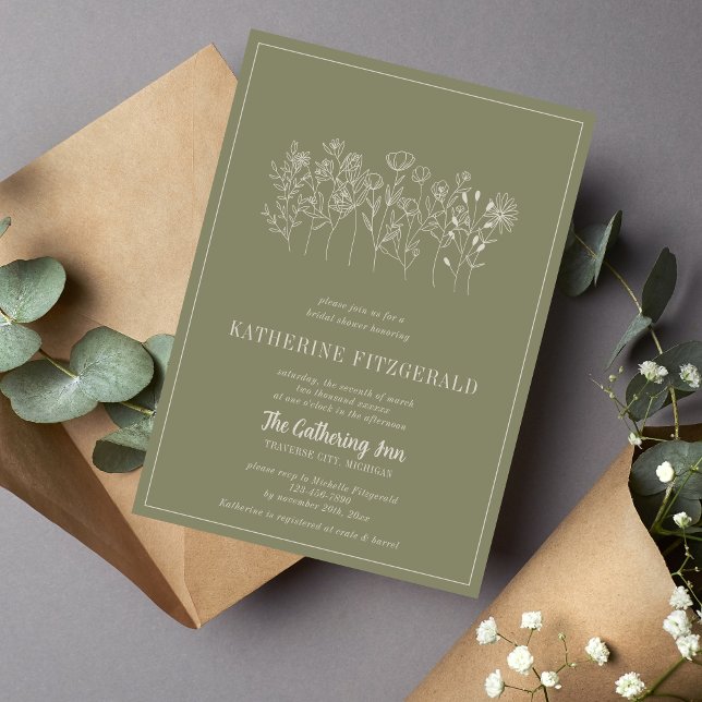 Katherine Floral | Curated Colours | Bridal Shower Invitation (Creator Uploaded)