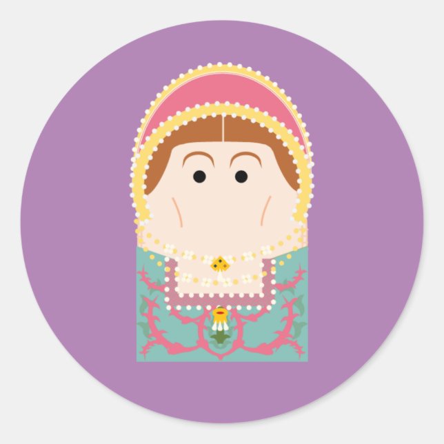 Katherine Parr Classic Round Sticker (Front)