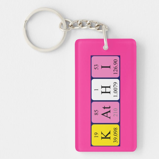 Kathi periodic table name keyring (Front)