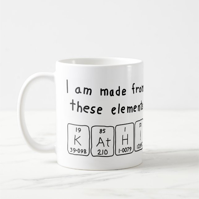 Kathi periodic table name mug (Left)
