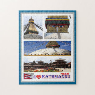 Kathmandu - I Love - Nepal - Jigsaw Puzzle