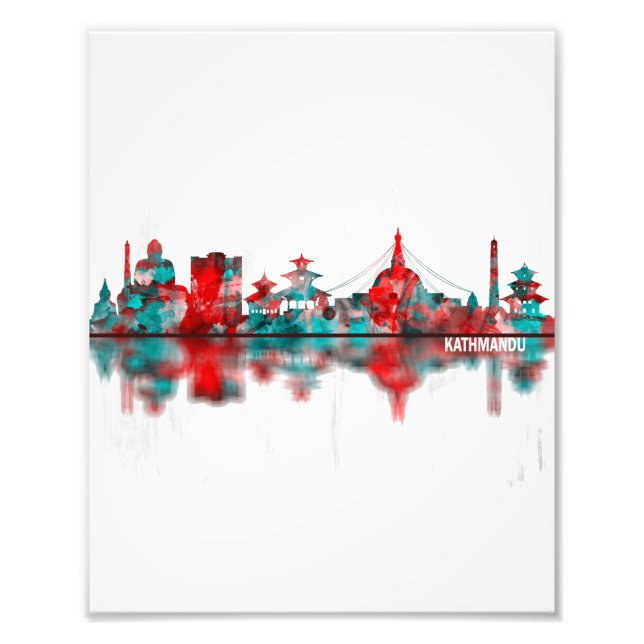 Kathmandu Nepal Skyline Photo Print (Front)
