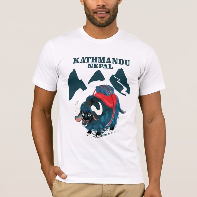 Kathmandu Nepal Travel poster T-Shirt (Front)