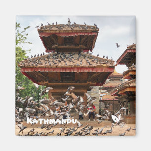 Kathmandu temple - by Velvet Escape Magnet