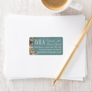Kathy Custom Business Logo Blue Orchid Label