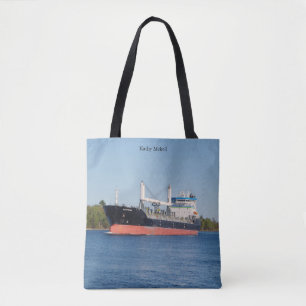 Kathy McKeil all over bag
