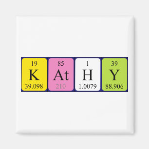 Kathy periodic table name magnet