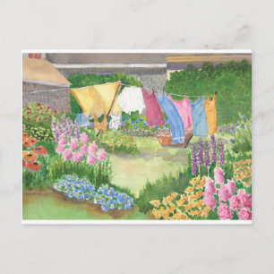 Kathy's Laundry on Monhegan Is Me Postcard