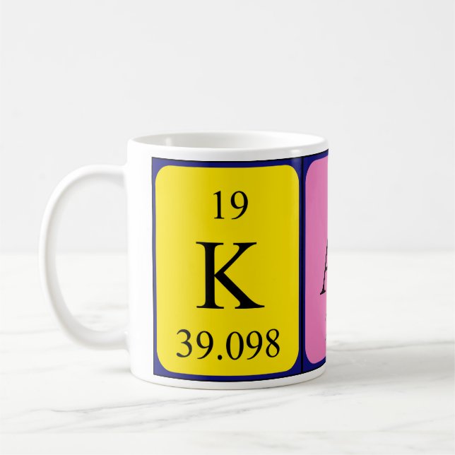 Kati periodic table name mug (Left)