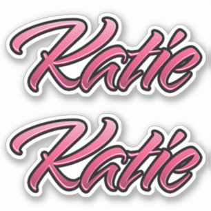 Katie faded pink sticker sticker embroiderset