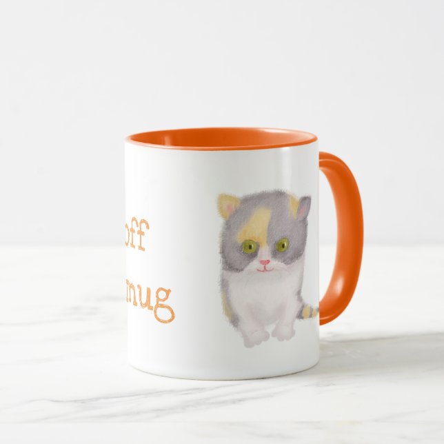 Katie kitten cute personalized mug (Front Right)