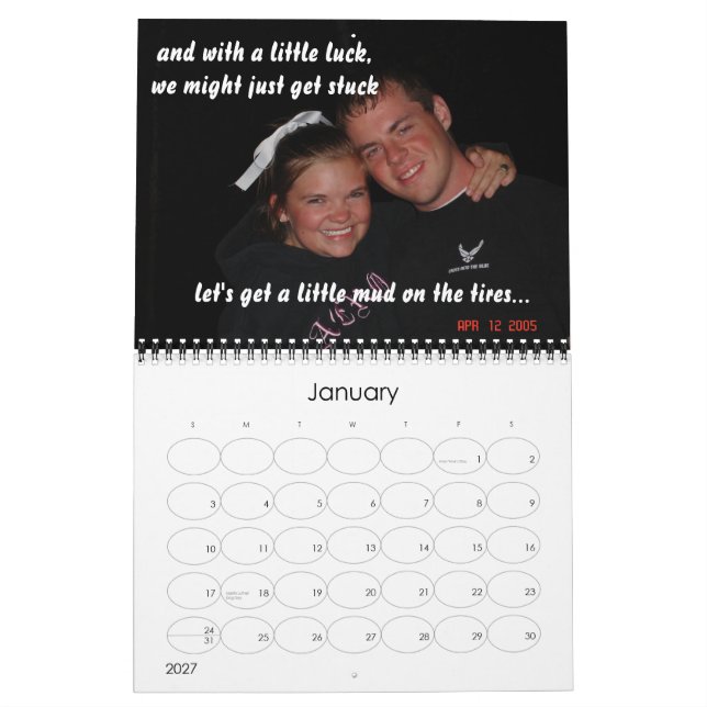 Katie & Ryan Calendar (Jan 2027)