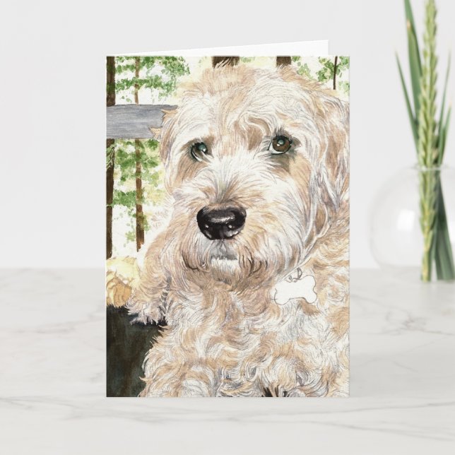 Katie the Wheaton Terrier Card (Front)