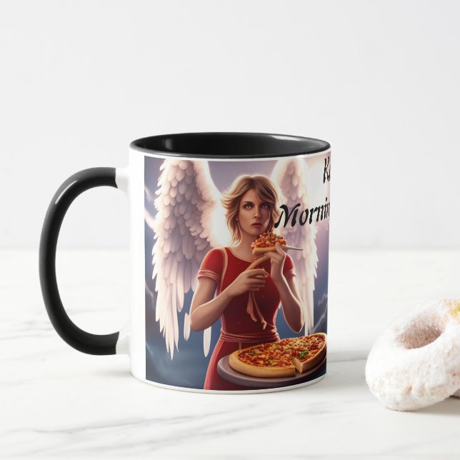 Katie's Morning Caffeine Personalised Customisable Mug (With Donut)