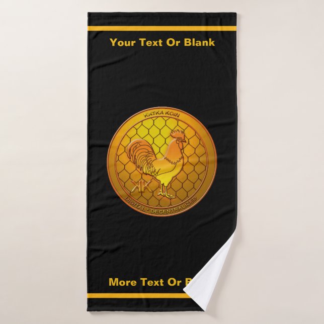 KatkaKoin Cryptocurrency ICO Bath Towel (Bath Towel)