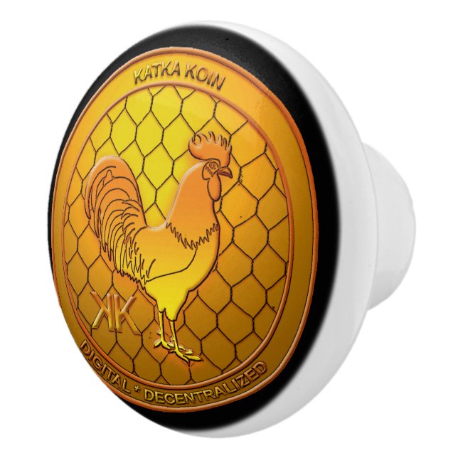 KatkaKoin Cryptocurrency ICO Ceramic Knob (Right)