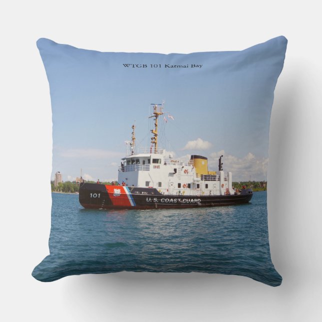 Katmai Bay square pillow (Front)