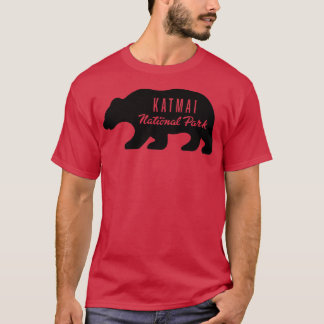 Katmai National Park Bear Black T-Shirt