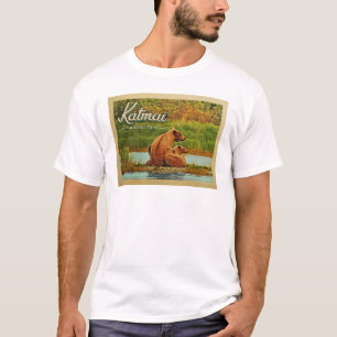 Katmai National Park Bears Vintage T-Shirt