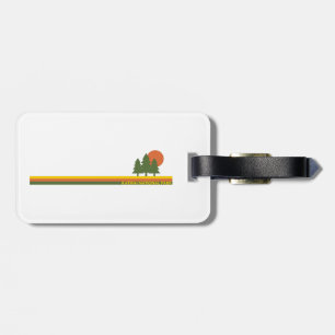 Katmai National Park Pine Trees Sun Luggage Tag