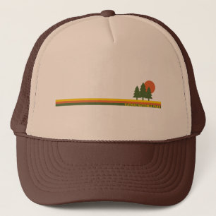 Katmai National Park Pine Trees Sun Trucker Hat