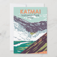 Katmai National Park Ten Thousand Smokes Vintage