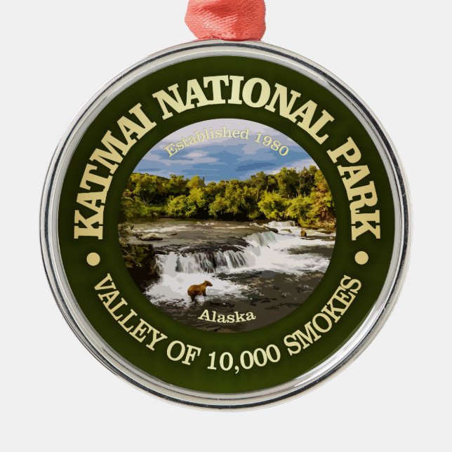 Katmai NP2 Metal Ornament (Front)