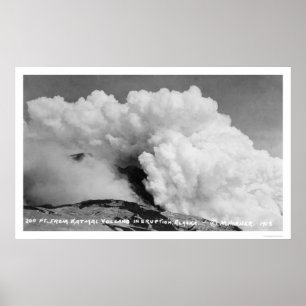 Katmai Volcano Eruption 1912 Poster