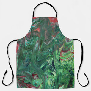 Katmandu 1 Wild Abstract Busy Green Apron