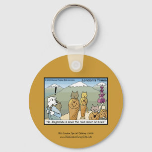 Katmandu & Dogmandu Cartoon Canvas Keychain