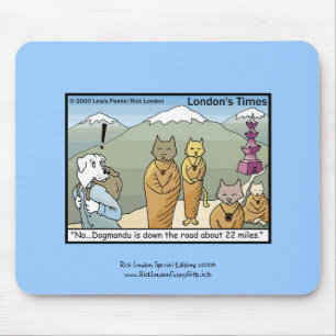 Katmandu & Dogmandu Cartoon Funny Mouse Pad