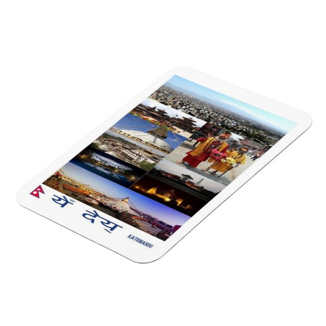 Katmandu - Mosaic - Nepal - Magnet (Left Side)