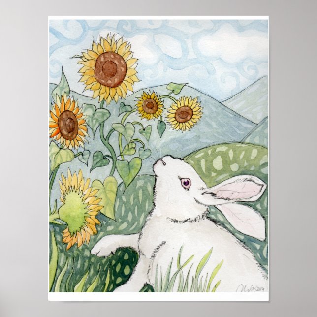 Katniss and Sunflowers Poster (Front)