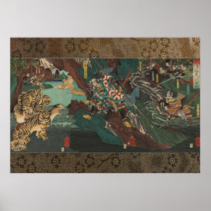 Kato Kiyomosa to tiger hunting in Korea Poster