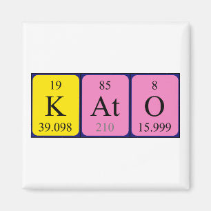 Kato periodic table name magnet