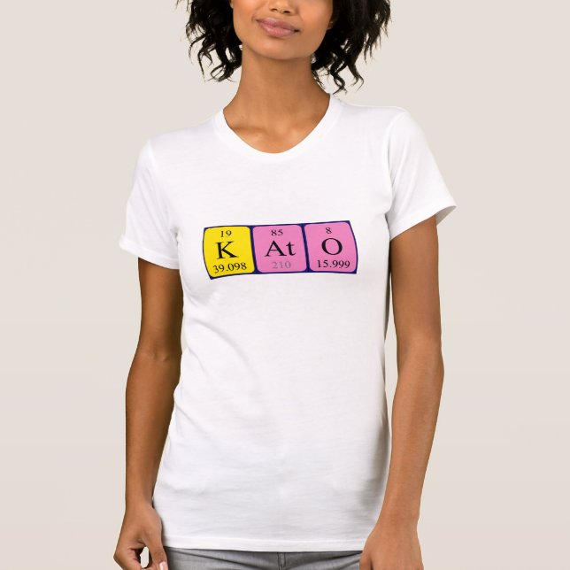 Kato periodic table name shirt (Front)