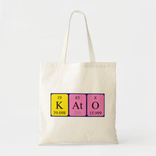 Kato periodic table name tote bag