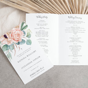 Katrina Boho Catholic Wedding Mass Program