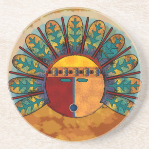 Katsina Sun Face Coaster