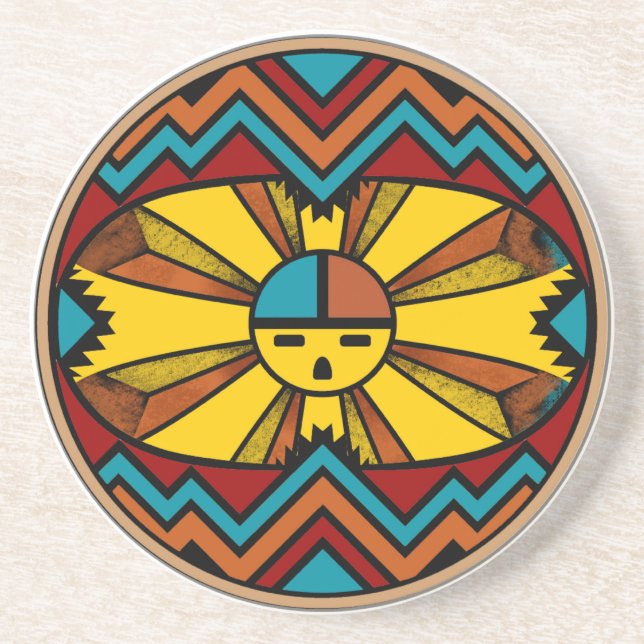 Katsina Sunface Coaster (Front)