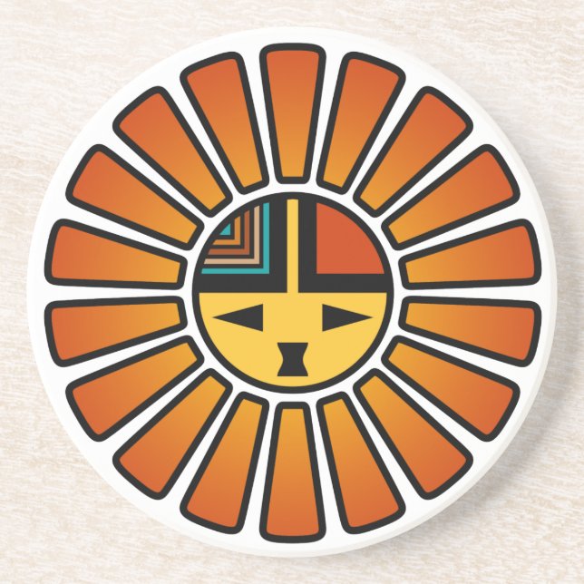 Katsina Sunface Coaster (Front)