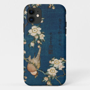 Katsushika Hokusai 葛飾 北斎 Goldfinch and Cherry Tree iPhone 11 Case