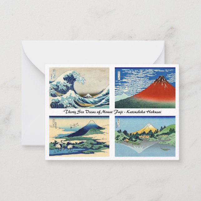 Katsushika Hokusai - 36 Views of Mount Fuji Card (Front)