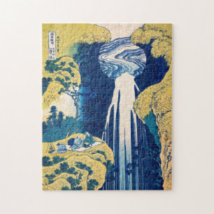 Katsushika Hokusai - Amida Falls Jigsaw Puzzle